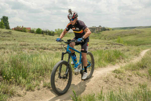 Optibike SIMBB 29 on single track MTB trail