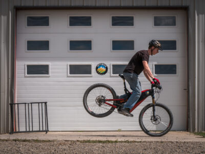 The Optibike R15C has powerful disc brakes for safety The Optibike R15C has powerful disc brakes for safety